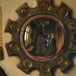 O casal Arnolfini. Detalhe do espelho