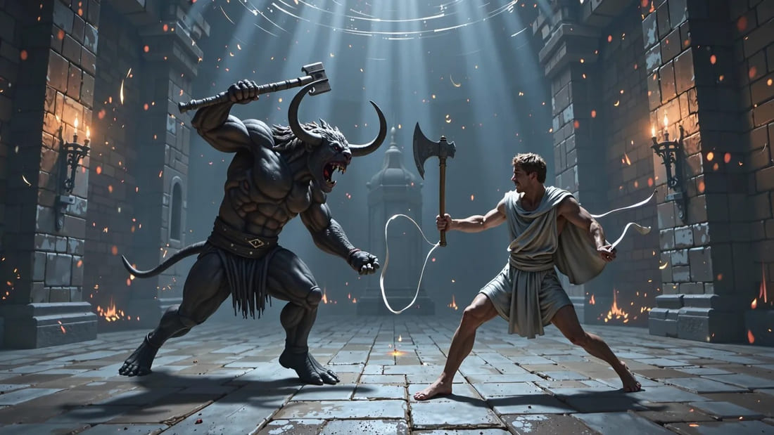 Palácio de Knossos em Creta, possível inspiração para o Labirinto de Minos