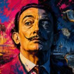 Salvador Dali. Imagem criada com IA