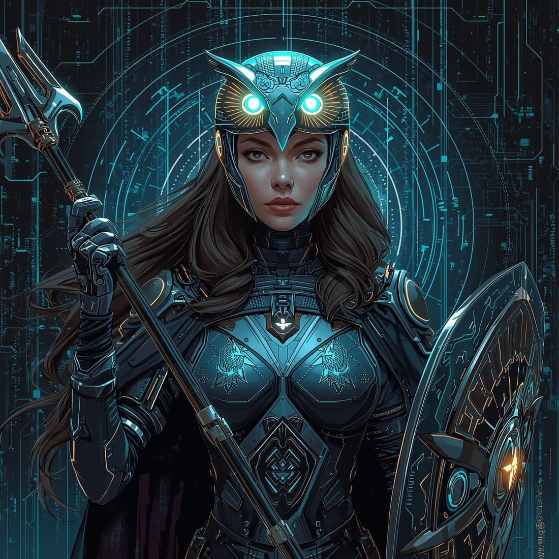 Atena deusa sabedoria IA hacker