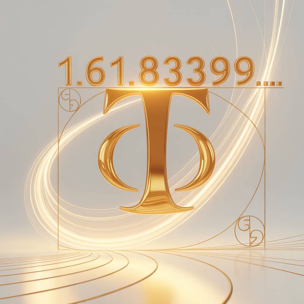 numero-de-ouro-razao-aurea-phi O símbolo Phi (Φ) dourado e o número 1.61803399..., representando o Número de Ouro e a Razão Áurea.