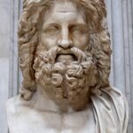 Zeus de Otricoli, busto romano em mármore do século IV a.C., representação clássica do rei dos deuses gregos
