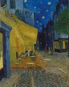 Terraço do café a noite. Van Gogh.